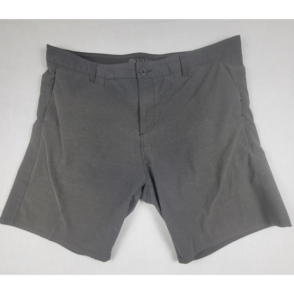 Vuori Men's Performance Aim Shorts Gray 38x8 Flat Front Stretch Lightweight V368 - Picture 1 of 8